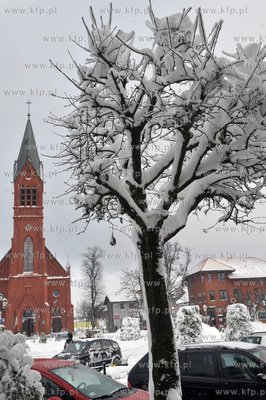 Kartuzy. Rynek. 7.12.2013 Fot.  Konrad Kosycarz / KFP