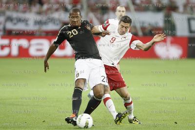 Gdansk. Stadion pilkarski PGE Arena. Mecz towarzyski...