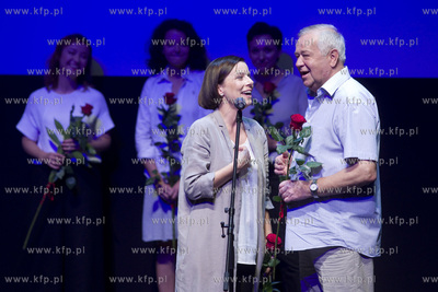 Gdynia. Festiwal Filmowy w Gdyni. Ekipa twórco filmu...