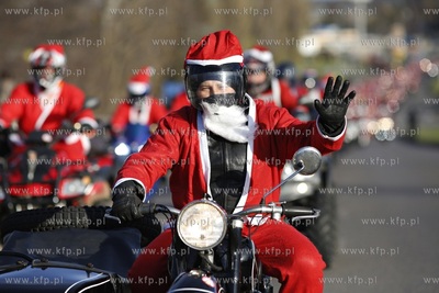 Gdansk. XIII edycja parady Mikolaje na Motocyklach....