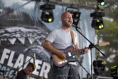 Gdańsk Brzeźno. Fląder Festiwal. Nz. koncert zespołu...
