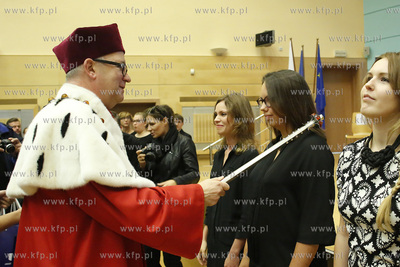 Aula wydziału Prawa i Administracji Uniwersytetu Gdańskiego....