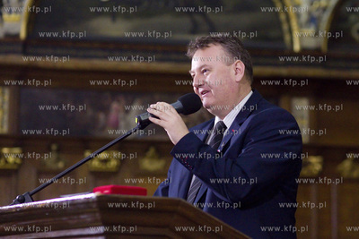 Gdańsk. Dwór Artusa. Wręczenie nagród Świadek...