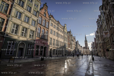 Gdańsk. Ulica Długa o poranku. 24.02.2020 fot. Paweł...