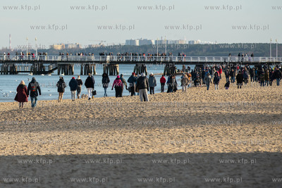Plaża w Sopocie. 12.02.2022 / fot. Anna Rezulak /...