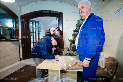 Gdansk. Urzad Miasta przy ul. 3 Maja. Akcja darmowego...