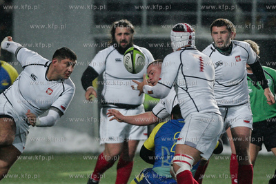 Gdynia. Narodowy Stadion Rugby. Mecz rugby dywizji...