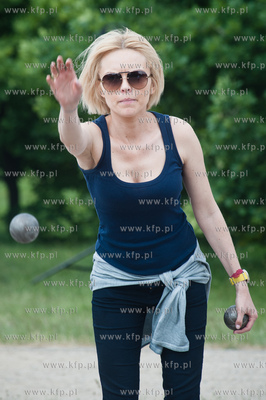 Gdansk. Bulodrom w Parku Reagana. Turniej petanque...