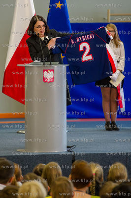 Gdansk. Uroczystosc nadania imienia Arkadiusza Arama...