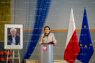 Gdansk. Uroczystosc nadania imienia Arkadiusza Arama...