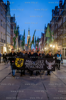 Gdansk. Marsz przeciwko lewackim ideologiom organizowany...