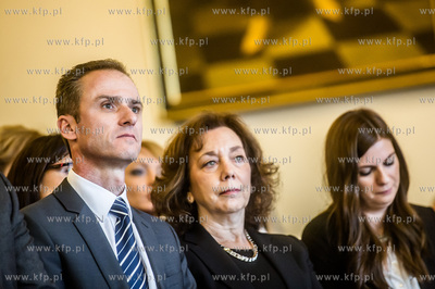 Gdańsk. Ratusz Głownego Miasta. Sala Wety. Konferencja...