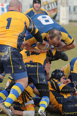 Liga Rugby. Stadion GOSiR w Gdyni. Mecz Arka Gdynia...