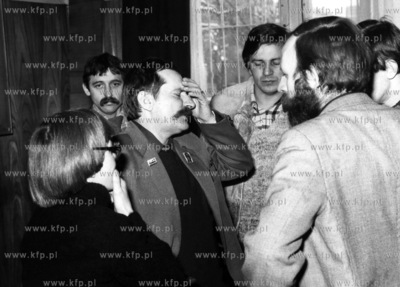 Lech Walesa w kuluarach 2 dnia obrad plenarnego posiedzenia...