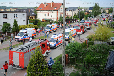 W Domu Opieki w Rumi doszlo do pozaru w pomieszczeniu...