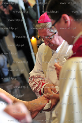 Oliwa. Katedra Oliwska. Msza sw. Wieczerzy Panskiej...