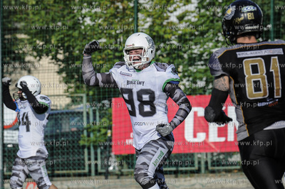 Sopot. Stadion Ogniwo Sopot. Mecz futbolu amerykanskiego...