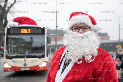 Mikołajkowy przejazd autobusem linii 124 GAiT w Gdańsku....