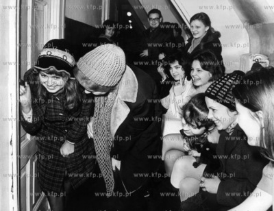 Sesja egzaminacyjna na wyzszej uczelni. 02.1973 Fot....