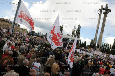 Gdansk, uroczystosci rocznicowe z okazji obalenia komunizmu...