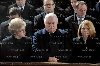 Bazylika Mariacka w Gdansku. Uroczystosci pogrzebowe...