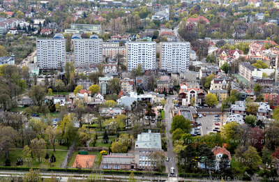 Sopot z lotu ptaka. Wojskowy Dom Wypoczynkowy, ul....