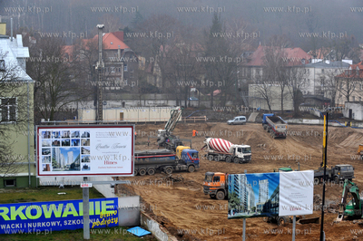 Gdansk Wrzeszcz, wykop i budowa wiezowcow Quattro Towers...