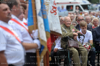 Gdansk. Plac Obronców Poczty Polskiej w Gdansku. Uroczystosci...