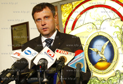 Sopot. Urzad miejski. Konferencja prasowa prezydenta...