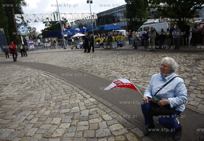 Gdansk. Uroczystosci rocznicowe z okazji obalenia komunizmu...