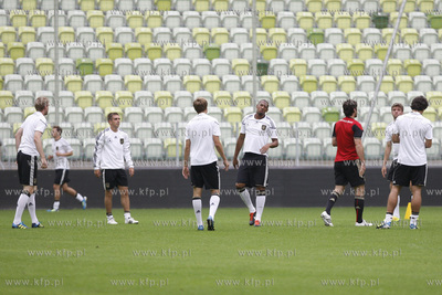 Gdansk. Stadion pilkarski PGE Arena.Trening druzyny...