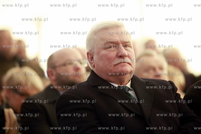 Gdansk Rebiechowo. Lotnisko im. Lecha Walesy. Uroczyste...