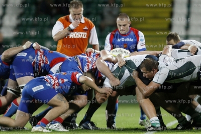 Ekstraliga rugby. Mecz Lechia Gdansk - Budowlani Lodz....