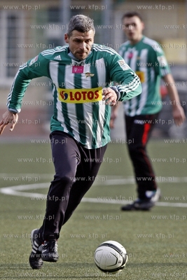 Gdansk. Boisko przy ul. Traugutta.  Noworoczny mecz...