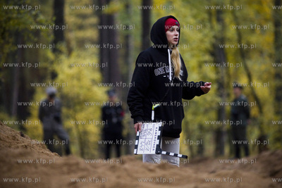 Lasy piaśnickie koło WejherowaPlan zdjęciowy filmu...