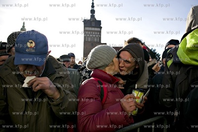 Gdansk. Targ Weglowy. XXIV Wigilia dla ubogich, samotnych...