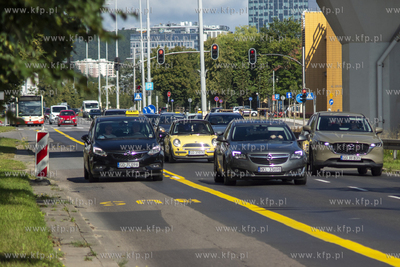 Wrzeszcz. Buspas na al. Grunwaldzkiej między ul. Abrahama...