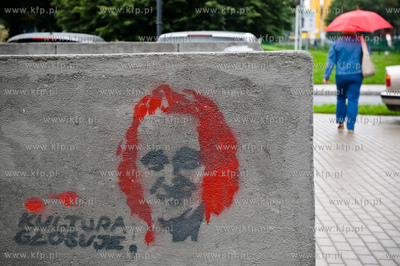 Gdansk. Grafiti umieszczone na jednym z przejsc podziemnych...