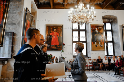 Gdansk. Ratusz Glownomiejski. Dzien Edukacji Narodowej....