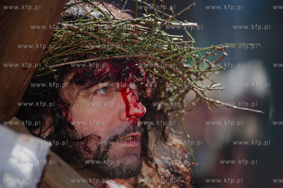 Wielki Piatek. Misterium Meki Panskiej na ulicach Gdanska....