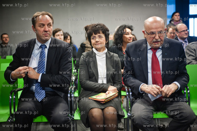 Gdansk. Centrum prasowe AmberExpo. Uroczystosc  przekazania...