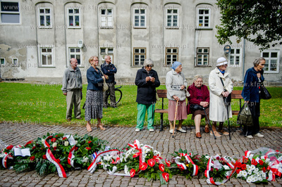 Gdansk. Msza Swieta na placu Obroncow Poczty Polskiej...