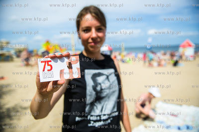 Gdansl. Plaza w Brzeznie. IPN na plazy. Przygotowane...