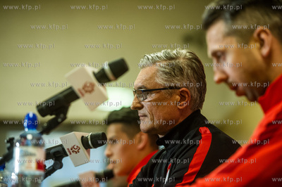 Gdansk. Stadion Energa. Konferencja prasowa poprzedzajaca...