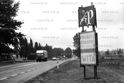 Witacz stojący przed wjazdem do Pruszcza Gdańskiego...