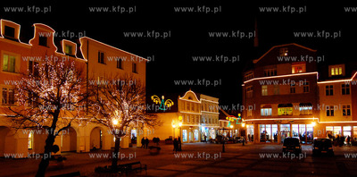 W Wejherowie swiateczne. Wejherowski rynek i deptak...