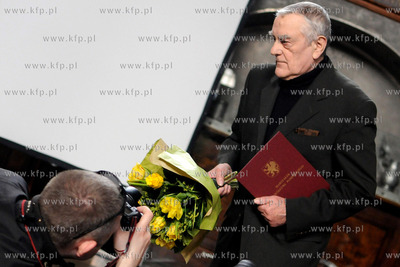 Gdansk, Dwor Artusa. Prezydent Gdanska Pawel Adamowicz...