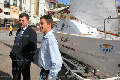 Sopot. Plac Przyjaciol Sopotu. Prezydent Jacek Karnowski...