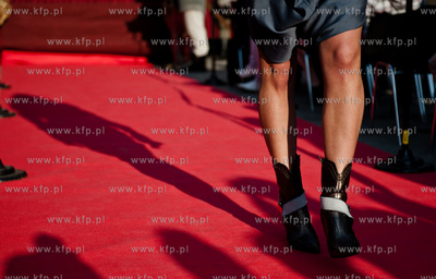 Gdansk. Swieto Miasta. Pokaz mody na Dlugim Targu,...