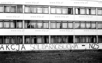 Gdansk. Strajk majowy na Uniwersytecie Gdanskim, Wydzial...